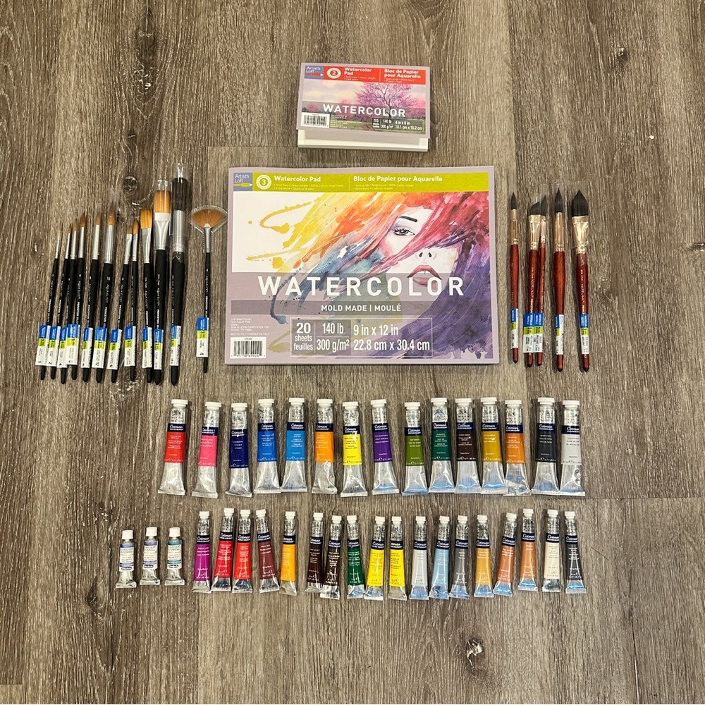 Watercolor Paint Bundle- 36 Winsor & Newton Cotman (+ Schmincke) Watercolors